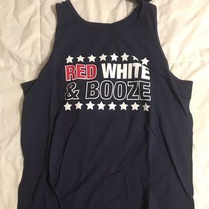 July 4th “Red, White & Booze” Tank Top